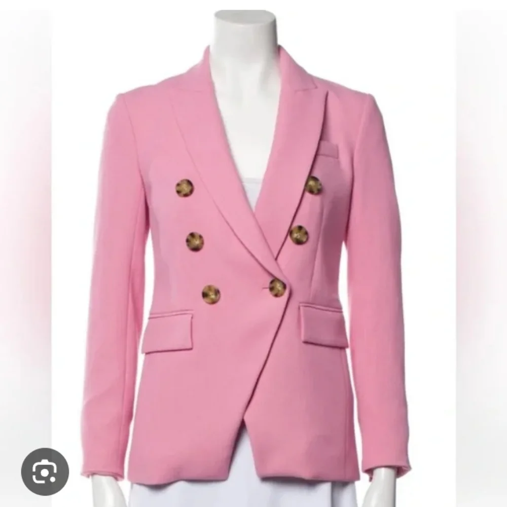 Veronica Beard Miller Dickey Blazer Pink | size 4 - Picture 3 of 11